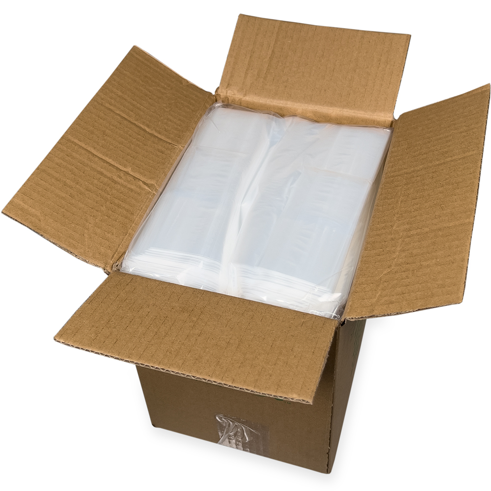 Case of 6 x 3 x 15 1 Mil Gusseted Poly Bags