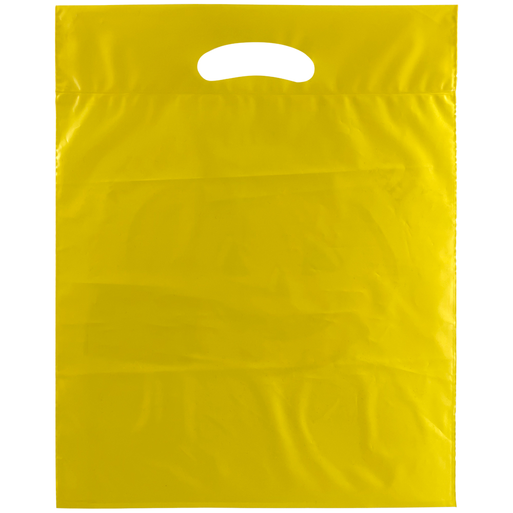 Yellow 12 x 15 Pumpkin Face Halloween Bags Back