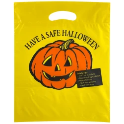 12" x 15" Pumpkin Face Halloween Bags