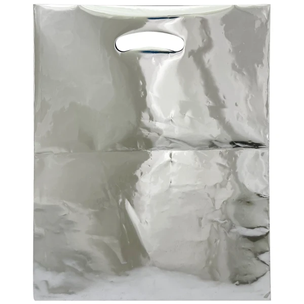 Reflective Silver Frankenstein Trick-or-Treat Bags Back Silver Reflective Silver Frankenstein Trick-or-Treat Bags Back
