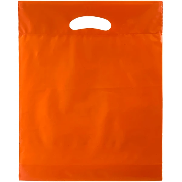 Orange 12 x 15 x 3 Pumpkin Halloween Candy Bags Back