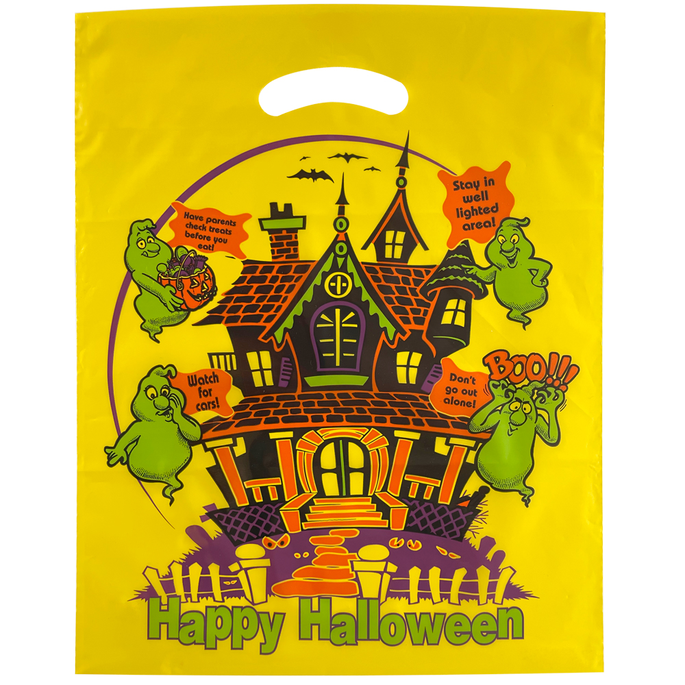 safety yellow halloween bag