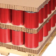 Honeycomb Cardboard Sheets stacked on a pallet