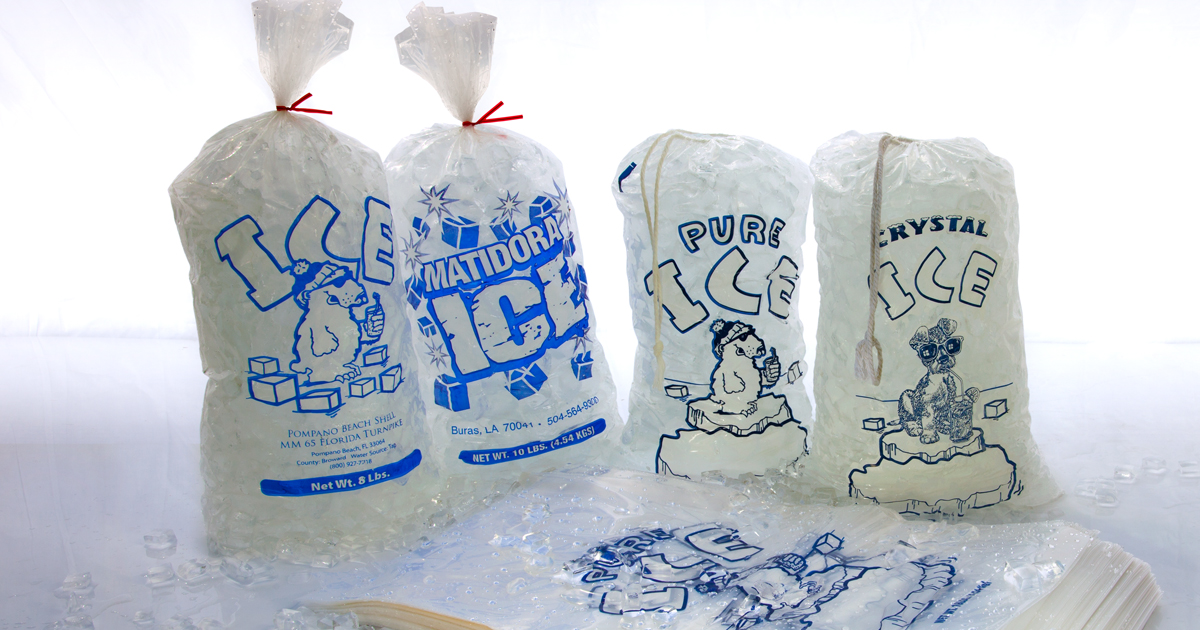 20 Lb Ice Bags Bulk IUCN Water