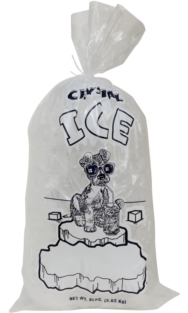 8 lb Ice Bags "CRYSTAL ICE"