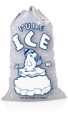 Poly Drawstring Ice Bag