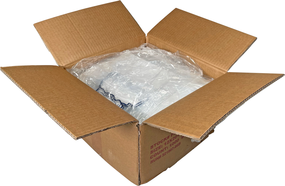 Case of 10 lb Ice Bags On 6 inch Metal Wickets