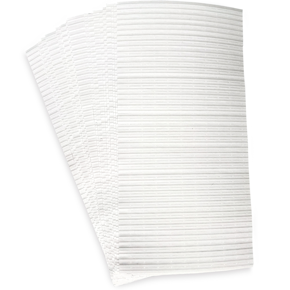 Sheets of Twist Ties for 10 lb Ice Bags Plain Top On Wicket PURE ICE