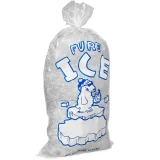 10 lb Ice Bags PURE ICE - 500/Case Bag with Ice