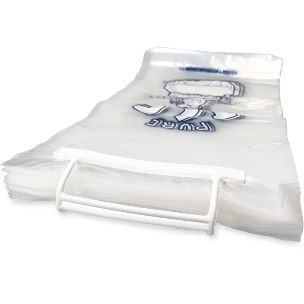 10 lb Plastic Wicket Ice Bags PURE ICE Wicket Close up of 10 lb Ice Bags with Plastic Wicket PURE ICE Wicket