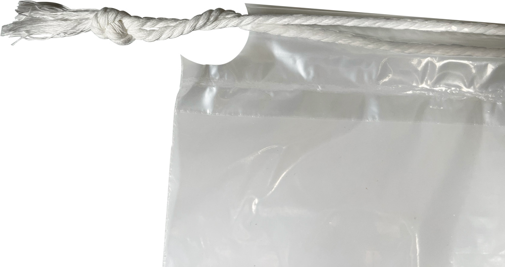 Drawstring of 10 lb. Crystal Ice Drawstring Ice Bags