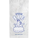 Front of 10 lb. Plastic Ice Bag - PURE ICE Polar Bear