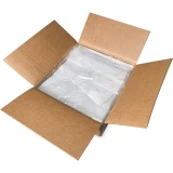Case of 20 lb. Wicketed Plain Top PURE ICE Plastic Ice Bags 13.5 x 28 + 4 BG .002