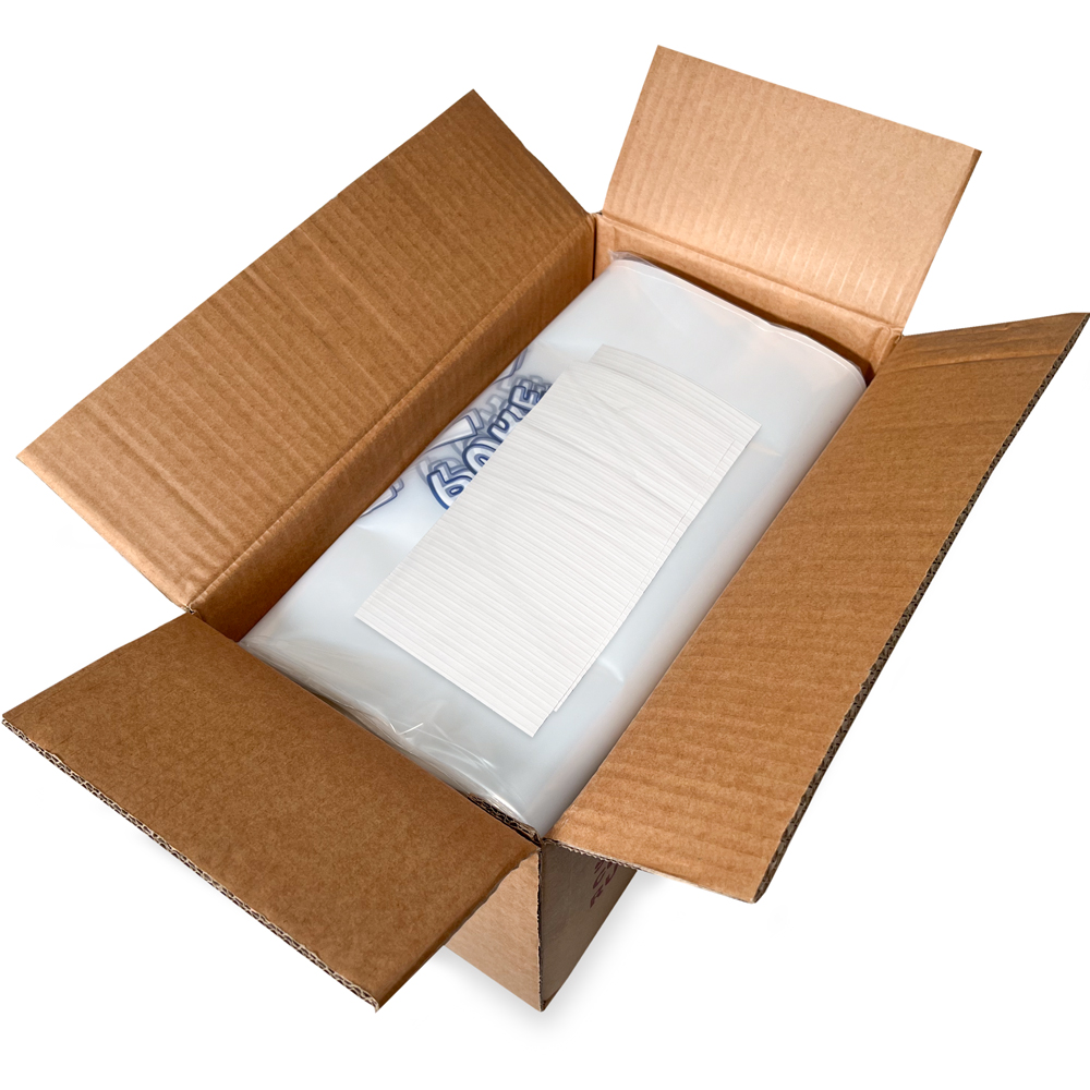 Case of 20 Pound Plain Top PURE ICE ice bags - Polar Bear