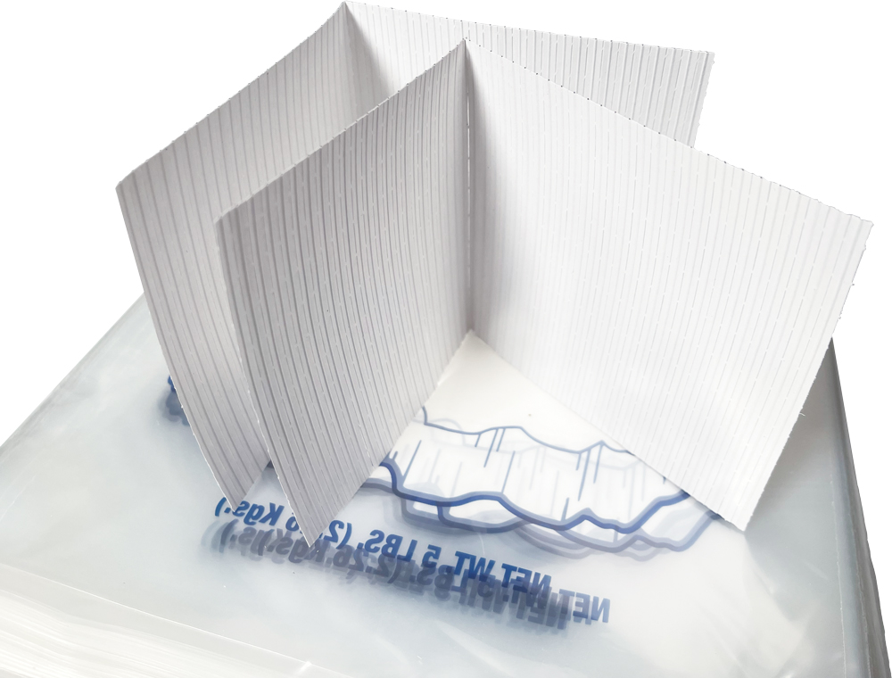 5 lb. Plastic Ice Bags PURE ICE Polar Bear Twist Ties