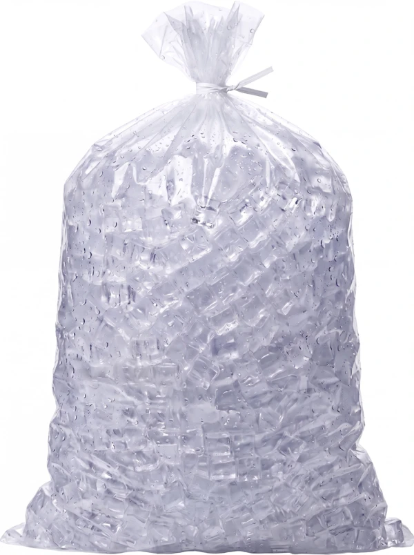 50 lb Extra Heavy Duty Ice Bags with Twist Ties - 18 x 36 50LB 18 x 36 Extra Heavy Duty 4 mil Ice Bags with Twist Ties