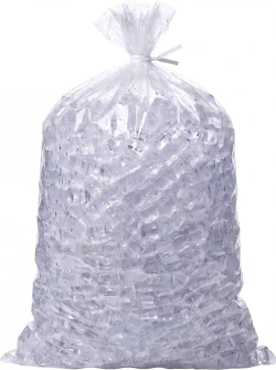 50 lb Extra Heavy Duty Ice Bags with Twist Ties - 18" x 36"