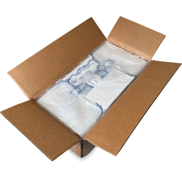 50 lb Heavy Duty Printed Plastic Ice Bags Pure Ice Case Case of 18 x 36 PURE ICE Ice Cube Bags