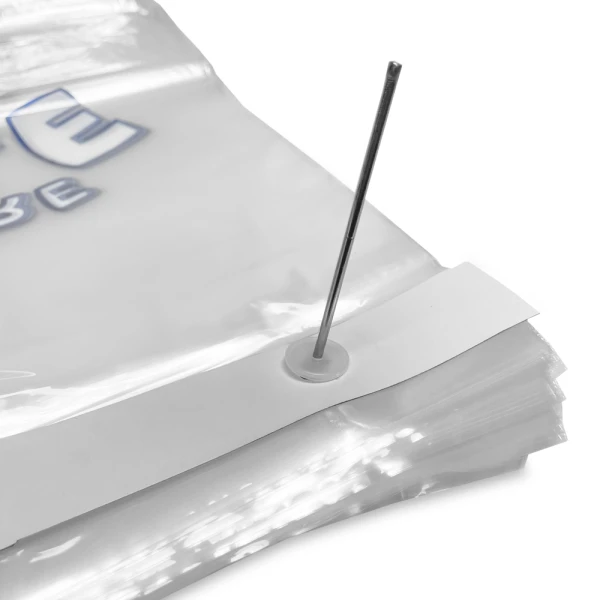 8 lb Ice Bags on Metal Wicket PURE ICE Wicket Close up of Ice Bags 8 pound on Metal Wicket Polar Bear Wicket
