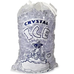 8 lb  "Crystal Ice" Drawstring Ice Bags
