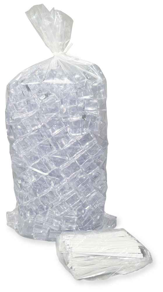 8 lb. Heavy Duty Ice Bags with Twist Ties -  10 x 20 8LB Heavy Duty Ice Bags with Twist Ties 10 x 20