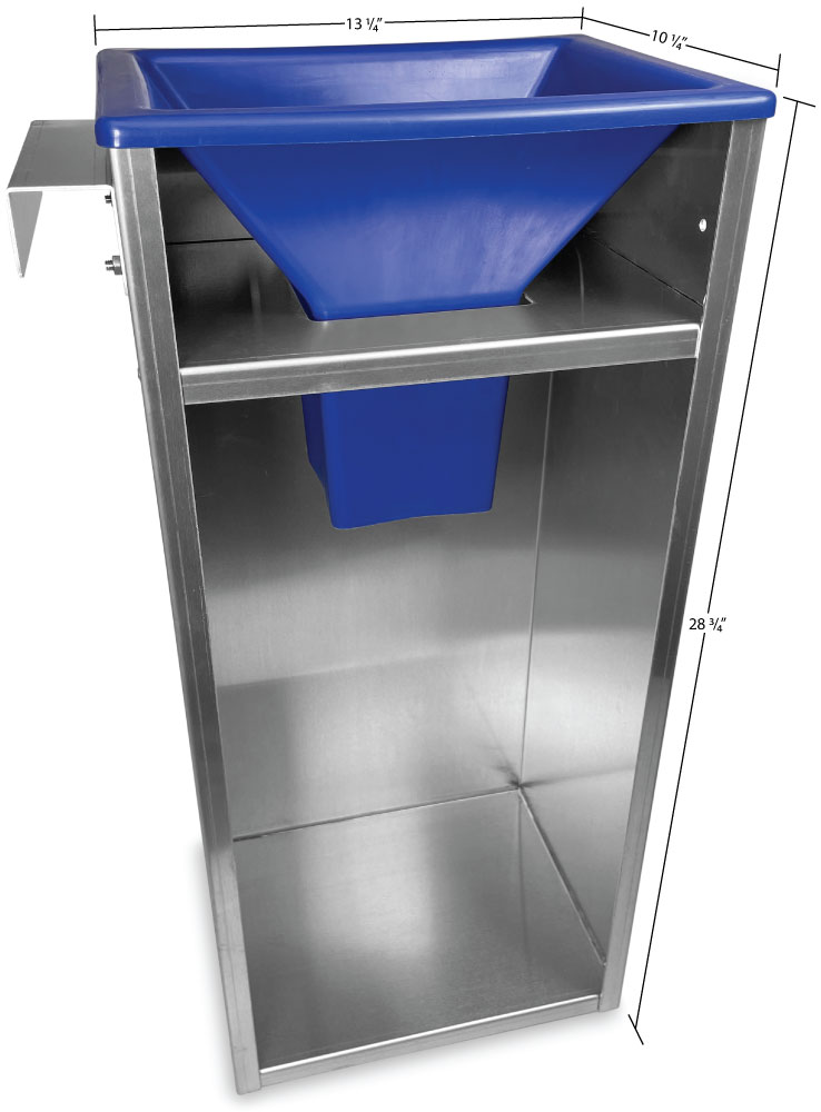 8-10# Ice Bagger Dimensions