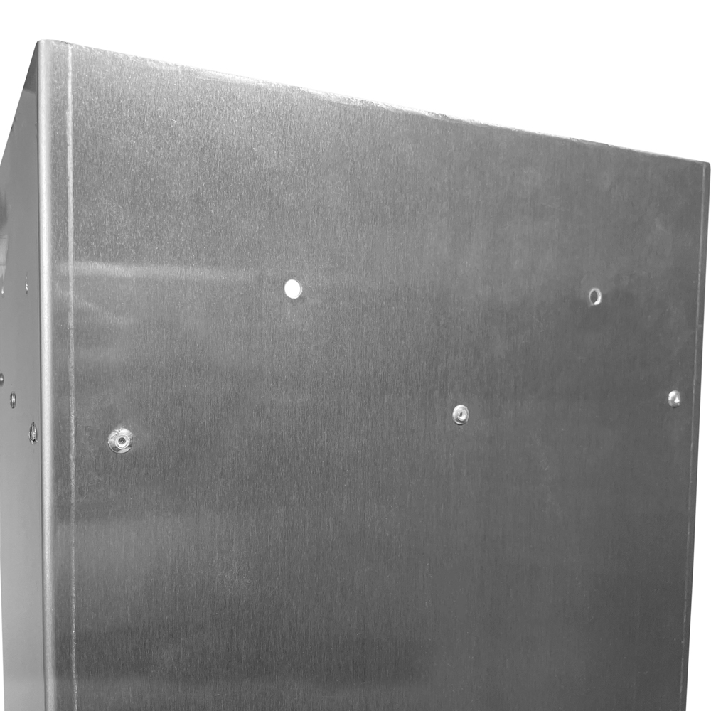 Close up of Holes on Back of 8-10# Ice Bagger