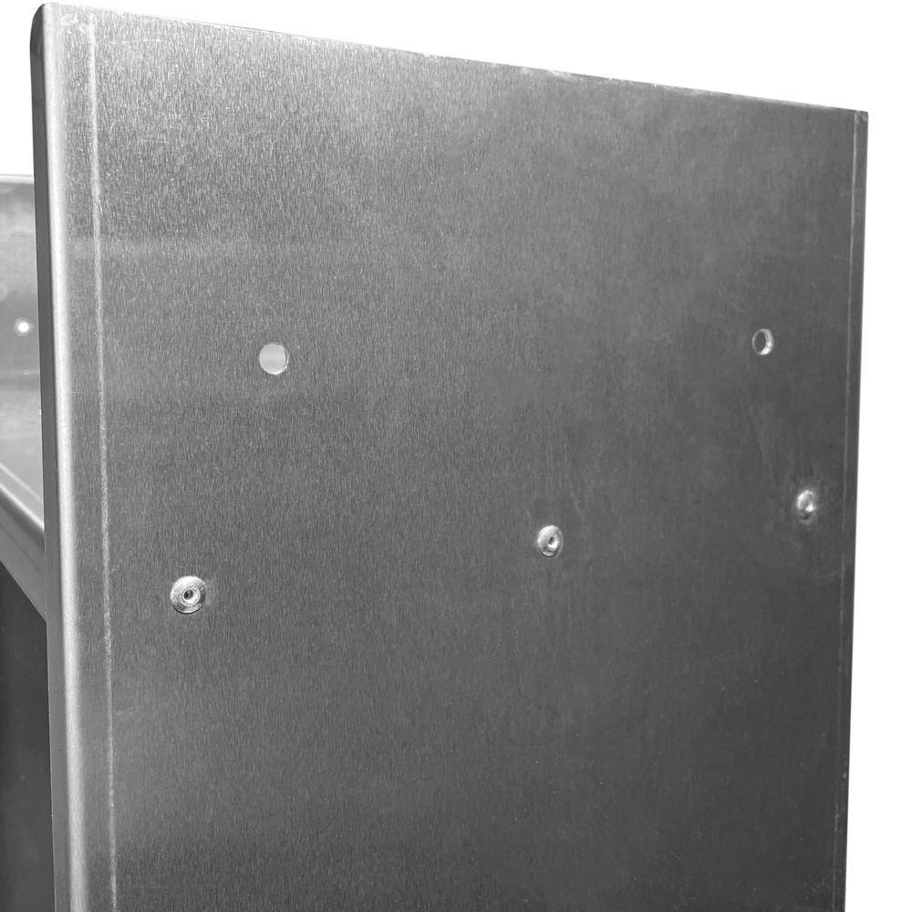 Close up of Holes on Right Side of 8-10# Ice Bagger