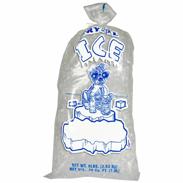 8 lb Ice Bags CRYSTAL ICE