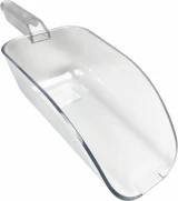 Crystal Clear 32 ounce Plastic Ice Scoop