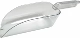 Crystal Clear 32 Ounce Plastic Ice Scoop Side