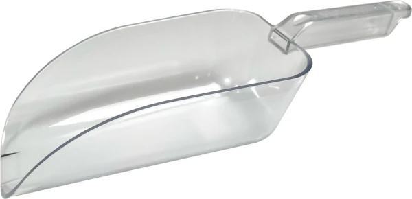 32 Ounce Plastic Ice Scoop Side Crystal Clear 32 Ounce Plastic Ice Scoop Side