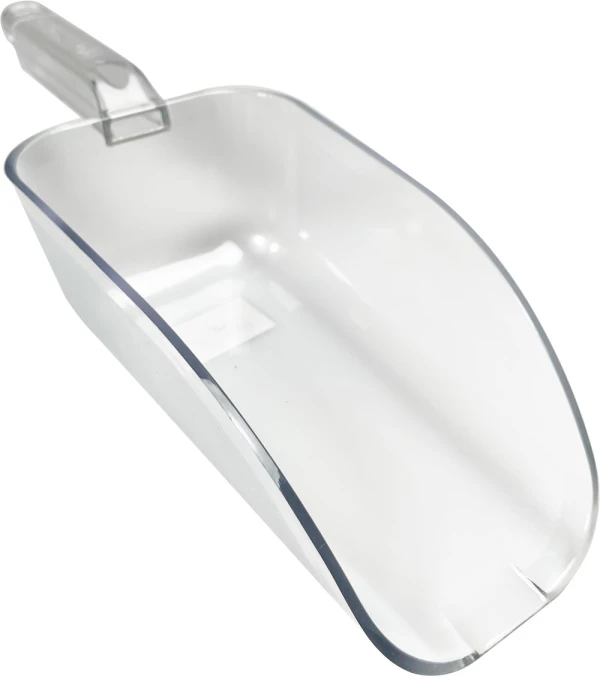 32 Ounce Plastic Ice Scoop Front Crystal Clear 32 Ounce Plastic Ice Scoop Front