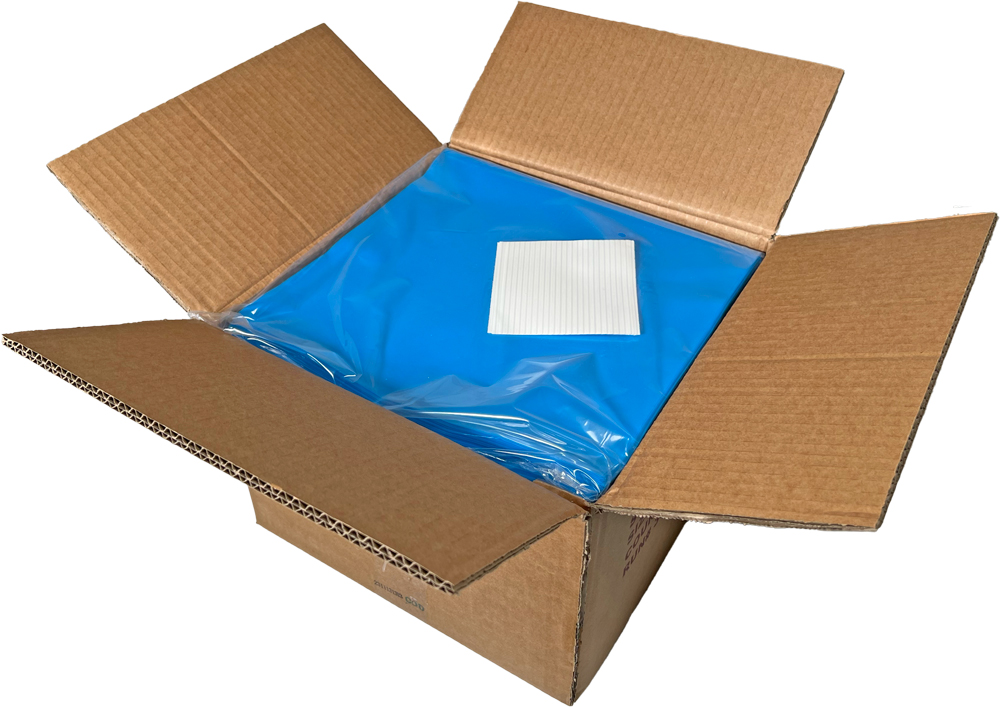 Blue 10 Pound Ice Bags Case