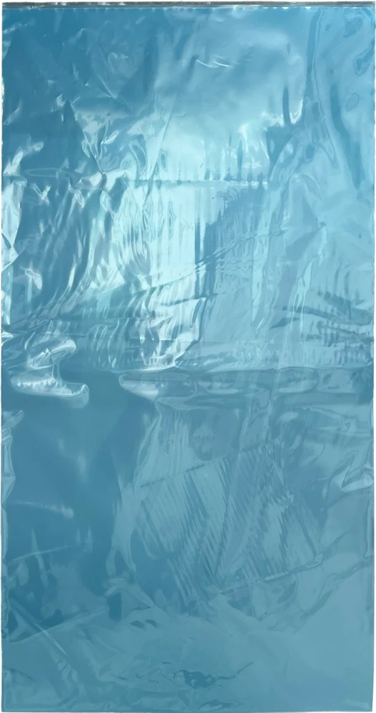 Blue 10 Pound Ice Bags Flat 11" x 22"