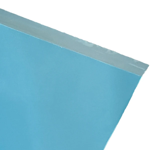 Blue 10 Pound Ice Bags Offset Lip