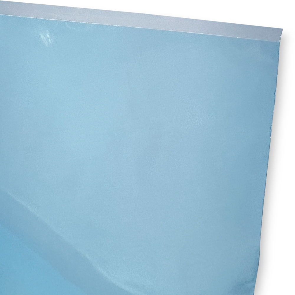 Close up of Blue 20 Pound Ice Bag Lip