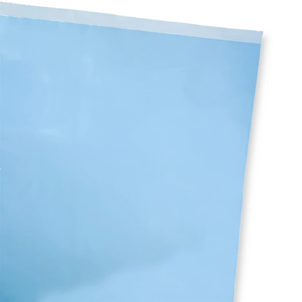 Close up of Blue 8 Pound Ice Bag Lip