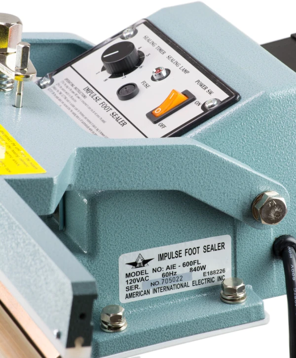 24 inch 2mm Impulse Foot Sealer 24 in. 2mm Impulse Foot Sealer Right Side