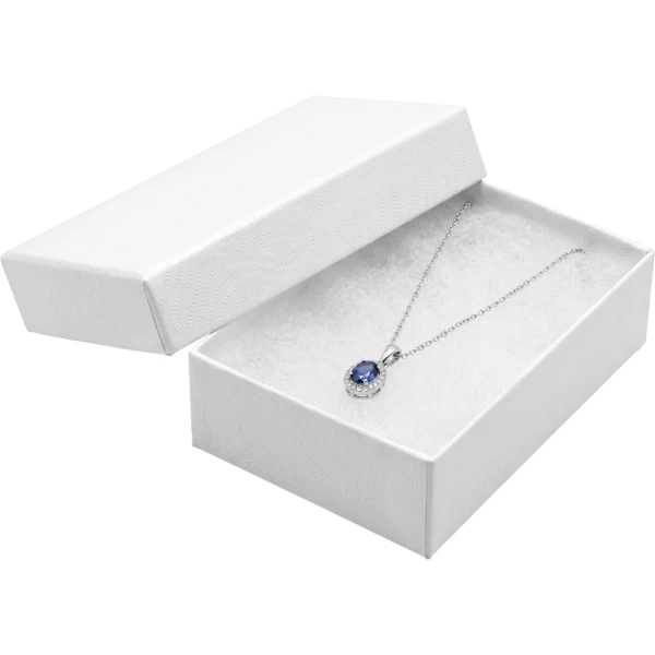 2 1/2 x 1 1/2 x 7/8 White Jewelry Box 2 1/2 x 1 1/2 x 7/8 White Jewelry Box