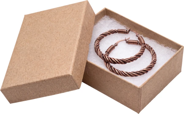 3 1/16 x 2 1/8 x 1 Kraft Jewelry Box 3 1/16 x 2 1/8 x 1 Kraft Jewelry Box