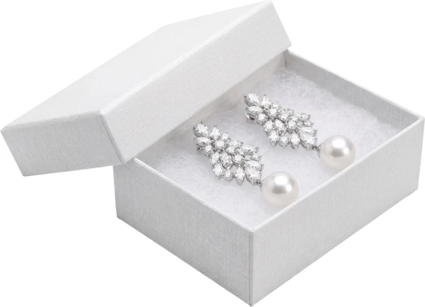 3 1/16 x 2 1/8 x 1 White Jewelry Box 3 1/16 x 2 1/8 x 1 White Jewelry Box