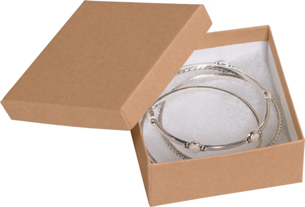 3 1/2 x 3 1/2 x 1 1/2 Kraft Jewelry Box