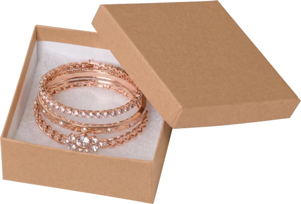 3 1/2 x 3 1/2 x 1 1/2 Kraft Jewelry Box