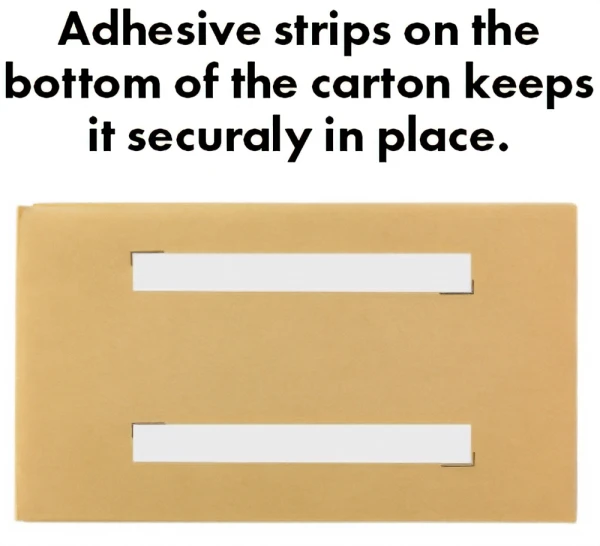 PaperEZ® WrapBox Honeycomb Packing Paper Void Fill Adhesive Strips Adhesive Strips in the bottom of PaperEZ® WrapBox Honeycomb Packing Paper Void Fill