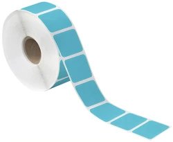 1.5" x .75" Blue Direct Thermal Labels