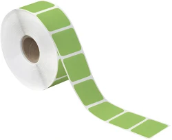 1.5" x .75" Green Direct Thermal Labels