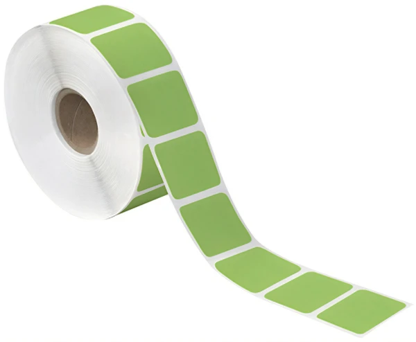 1.5 x 1 Green Direct Thermal Labels 1.5x1 Green Direct Thermal Labels
