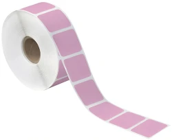 1.5" x 1" Pink Direct Thermal Labels