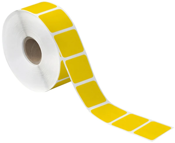 1.5 x 1 Yellow Direct Thermal Labels 1.5x1 Yellow Direct Thermal Labels